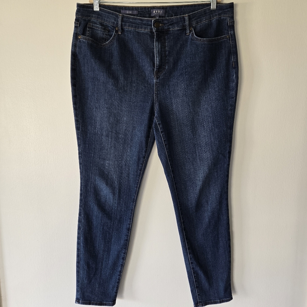 NYDJ Lift X Tuck Skinny Medium Wash Blue Denim Jeans Plus Size 16